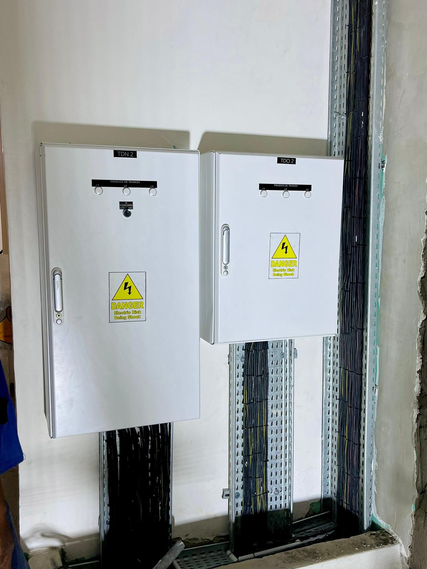 Tableaux de distribution électrique TDN2/TDO2 installés par JT Service